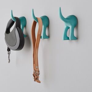 NWT IKEA BÄSTIS (Dog Tail) Hook, turquoise, Set of 4 (Sold out)